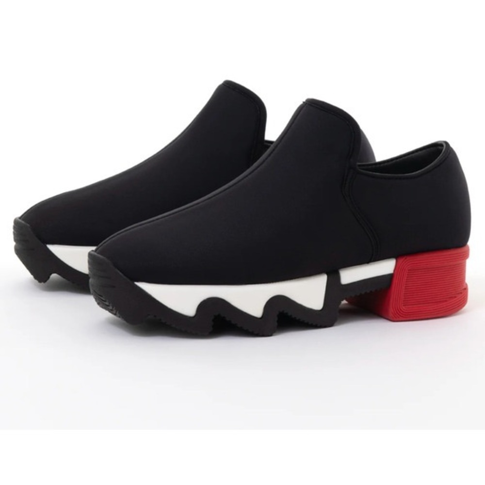 iRi Black and Red Chunky Sole Sneakers